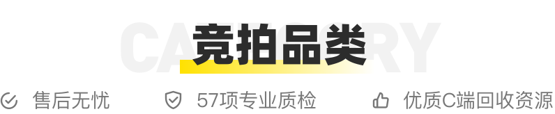 竞拍品类-售后无忧-57项专业质检-优质C端回收资源